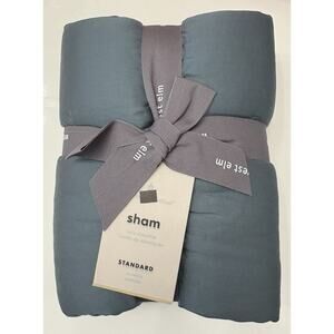 NWT West Elm Green Pillow Sham Standard 26x20 Lyocell- One Sham